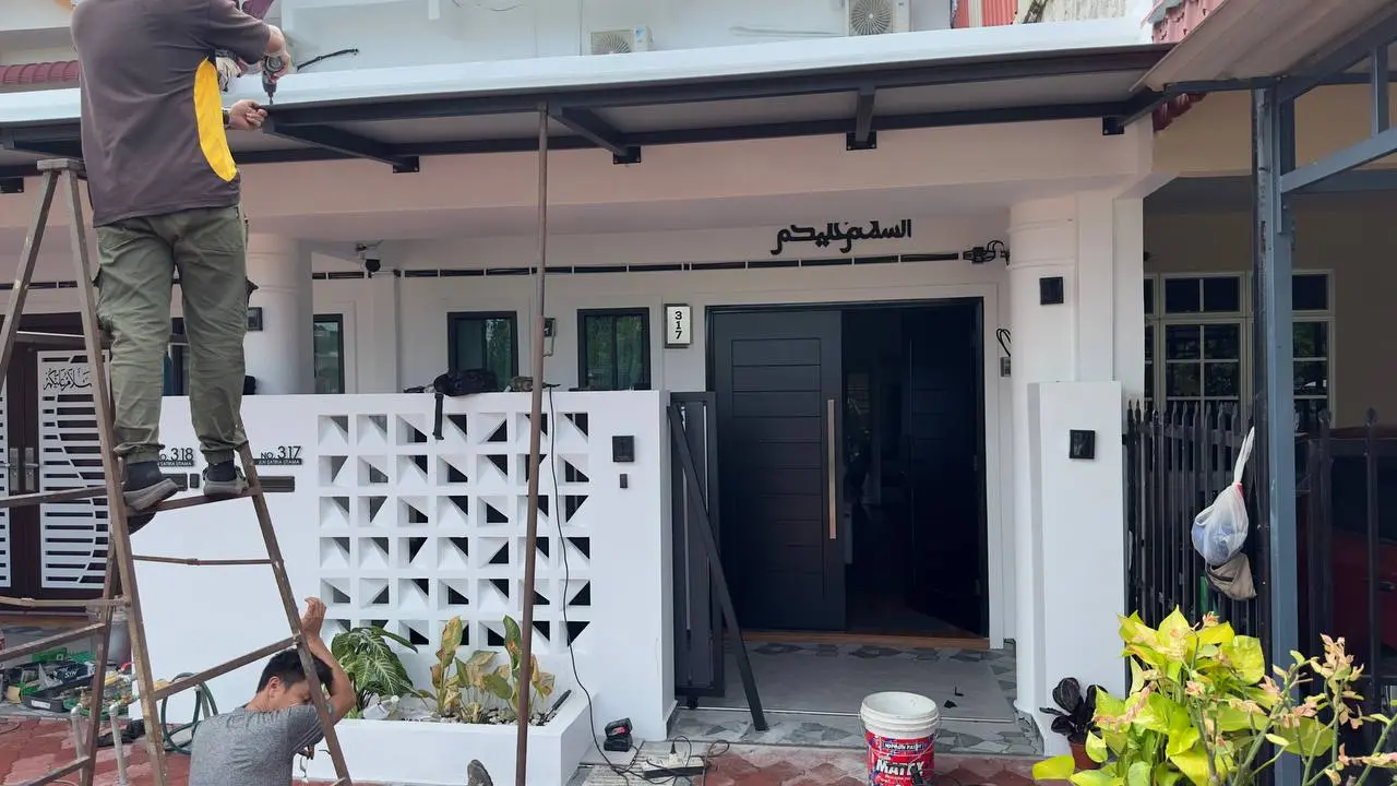 Saleh House during renovation construction