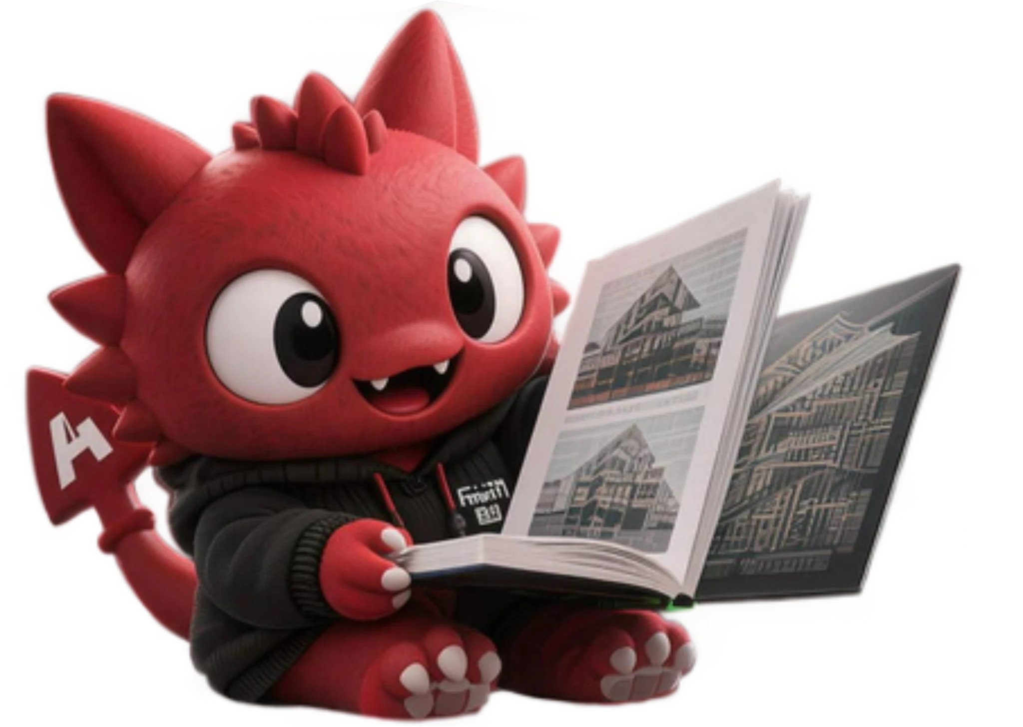 Sora reading an architecture book